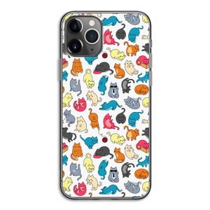 Kleurrijke katten: iPhone 11 Pro Transparant Hoesje