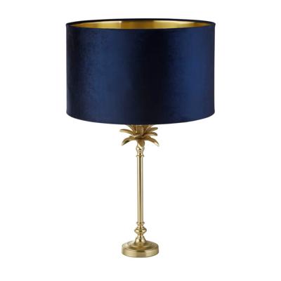 Searchlight TafellampPalm goud met donkerblauw - EU81210AZ