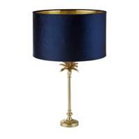 Searchlight TafellampPalm goud met donkerblauw - EU81210AZ
