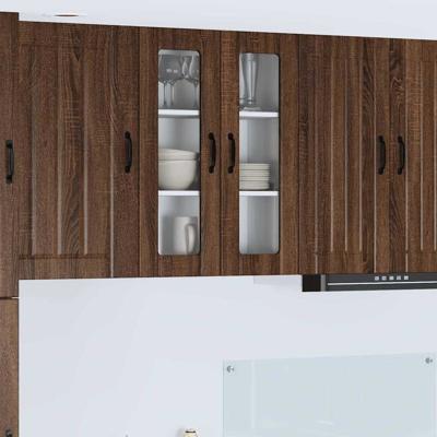 Keukenkast aan de muur Bruin Eiken 60 x 31 x 80 cm Bewerkt hout Keukenkast aan de muur Bruin Eiken 60 x 31 x 80 cm Bewerkt hout
