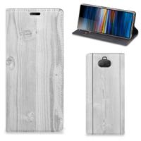 Sony Xperia 10 Plus Book | Wallet Case | White Wood
