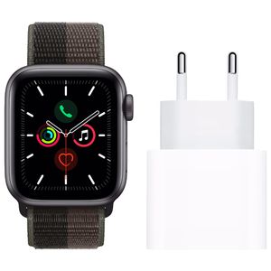 Mobigear Siliconen Bandje voor de Apple Watch SE (40mm) - Zilver 543580-7 -  hoesjesdirect.nl
