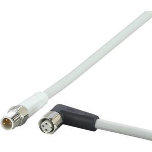 ifm Electronic EVF154 Verbindingskabel Aantal polen (sensoren): 3, 3 Stekker, recht, Bus, haaks 0.3 m 1 stuk(s)
