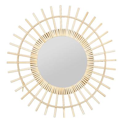 Wandspiegel Sun - zon - rotan - D55 cm - bohemian/boho spiegel