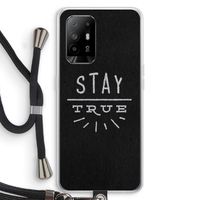 Stay true: Oppo A95 5G Transparant Hoesje met koord
