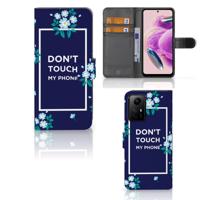 Xiaomi Redmi Note 12S Portemonnee Hoesje Flowers Blue DTMP | Portemonnee hoesje