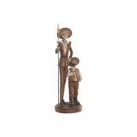 Decoratieve figuren Home ESPRIT Bruin 14 X 13 X 38,5 CM