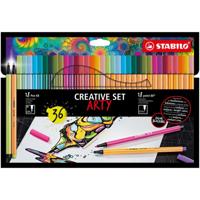 Stabilo set arty viltstiften 68 88 36 stuks