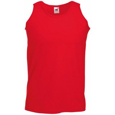 Fruit of the Loom tanktop/singlet/hemd - rood - katoen