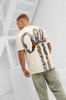 Off The Pitch Smoke Regular Fit T-Shirt Heren Gebroken Wit - Maat XS - Kleur: Gebroken Wit | Soccerfanshop