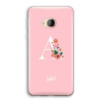 Pink Bouquet: HTC U Play Transparant Hoesje
