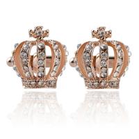 Elegante dames mode kroon Cufflinks(Gold)