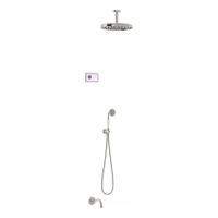 Regendouche set electronisch Tres Shower Technology Classic | Inbouw | Thermostaatkraan | 3-weg | Vintage | RVS look