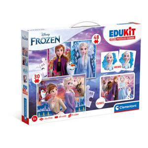 Clementoni Edukit Disney Frozen 4-in-1 puzzel- + spellenset