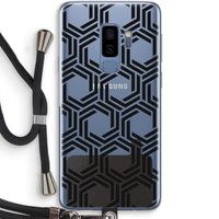 Geometrisch patroon: Samsung Galaxy S9 Plus Transparant Hoesje met koord