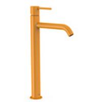 Wastafelkraan Tres Study | Opbouw | Mengkraan | Hoog model | 1-knop | Rond | Geel