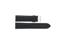 Horlogeband Universeel I010 Leder Zwart 24mm