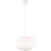 LED Hanglamp Taupe - E27 Fitting - Synthetisch Pluche - 1-lichts