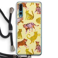 Cute Tigers and Leopards: Huawei P20 Pro Transparant Hoesje met koord