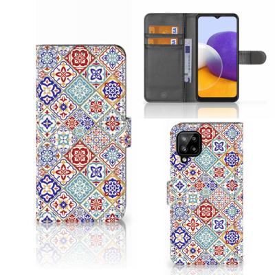 Samsung Galaxy A22 4G | M22 | Bookcase | Tiles Color