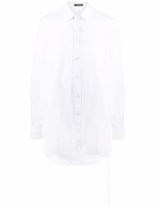 Ann Demeulemeester chemise longue à boutonnière - Blanc