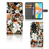 Hoesje voor OPPO Reno8 T 5G Dark Flowers - thumbnail