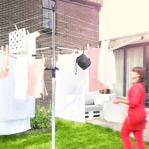 Brabantia Lift-o-Matic Advance droogmolen - 50 m - met kunststof betonanker, beschermhoes en wasknijpertasje