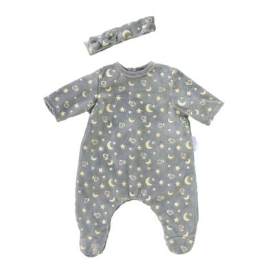 Corolle poppen pyjama glitter in het donker en haarband, 36cm