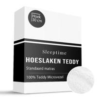 Hoeslaken - Teddy - 90x200 cm - Keuze Uit Meerdere Kleuren - Sleeptime - Dekbed-Discounter.nl