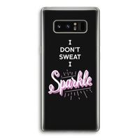 Sparkle quote: Samsung Galaxy Note 8 Transparant Hoesje