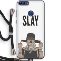 Slay All Day: Huawei P Smart (2018) Transparant Hoesje met koord