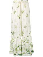 RED Valentino pantalon May Lily évasé - Vert