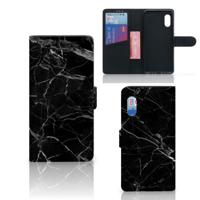 Samsung Xcover Pro | Bookcase | Marmer Zwart - Origineel Cadeau Vader