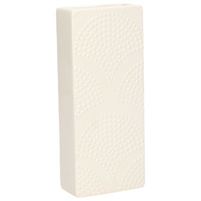 Waterverdamper - ivoor wit - keramiek - 400 ml - radiatorbak luchtbevochtiger - 7,4 x 17,7 cm