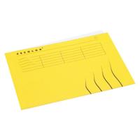 Vouwmap Secolor A4 100% gerecycled karton 250gr geel | 250 stuks