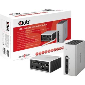 Club 3D USB 3.2 Gen 1 4K UHD Mini Docking Station dockingstation