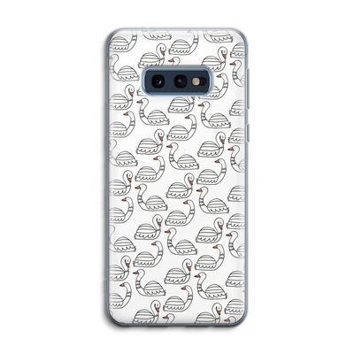 Zwanen: Samsung Galaxy S10e Transparant Hoesje