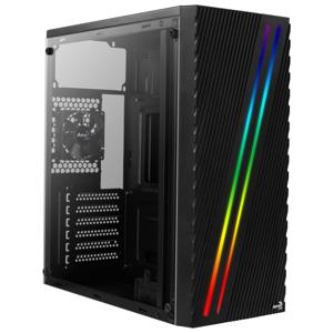 Aerocool Streak tower behuizing USB-A 2.0, USB-A 3.2 (5 Gbit/s), 2x Audio, Window-kit