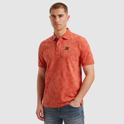 Pme Legend Ppss2504851 Two Tone Pique Printed Poloshirts 3067 Porcelain Rose