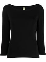 FLORE FLORE t-shirt en coton à manches longues - Noir