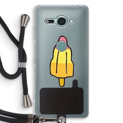 Raketijsje: Sony Xperia XZ2 Compact Transparant Hoesje met koord