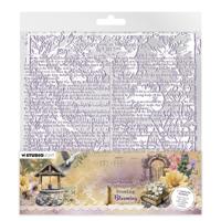 Studio Light • growing & blooming acetate sheets white & dark purple