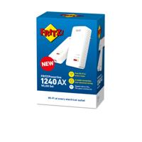 FRITZ!Powerline 1240 AX WLAN Set 1200 Mbit/s Ethernet LAN Wifi Wit 2 stuk(s) - thumbnail