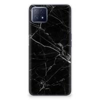 OPPO A53 5G | OPPO A73 5G | TPU | Siliconen hoesje | Marmer Zwart - Origineel Cadeau Vader