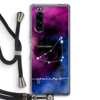 Sterrenbeeld - Donker: Sony Xperia 5 Transparant Hoesje met koord
