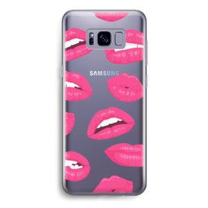 Bite my lip: Samsung Galaxy S8 Transparant Hoesje