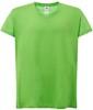 JHK 604 Ladies´ Curves T-Shirt V-Neck - Lime - XL