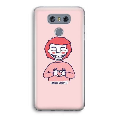 Hartje: LG G6 Transparant Hoesje