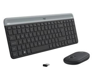 Logitech Slim Wireless Keyboard and Mouse Combo MK470 toetsenbord USB QWERTY US International Grafiet
