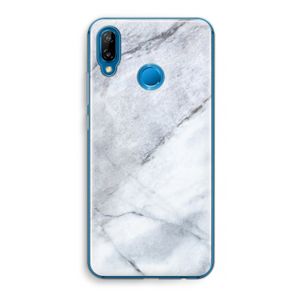 Witte marmer: Huawei P20 Lite Transparant Hoesje